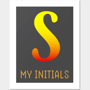 Letter S Initials Unique Name T-Shirt Posters and Art